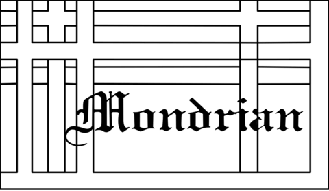 Head After Piet Mondrian Coloring Page